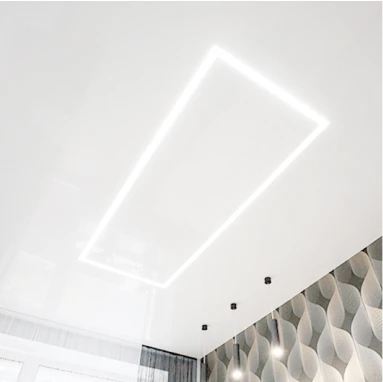 Пример световых линий flexy на натяжном потолке 4111