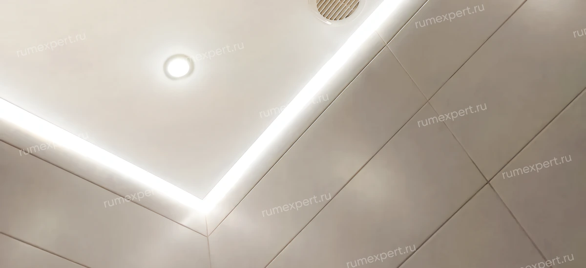 LED-светильники на натяжном потолке