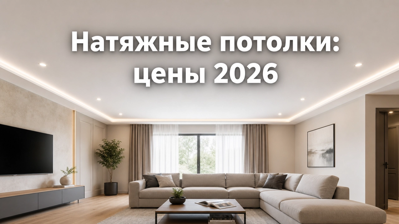 Цены на натяжные потолки в Москве в 2026 году